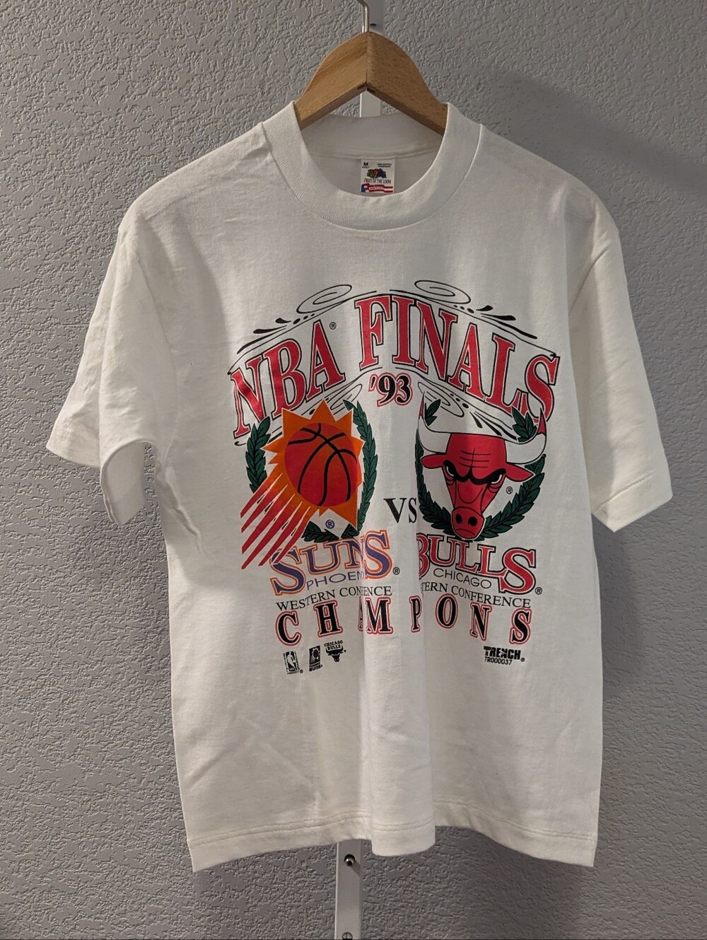 Vintage Men's T-shirt '93 NBA Chicago Bulls vs Phoenix Suns Finals Champions NWT